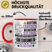 Designer Geschenk Tasse Lustiger Spruch Erheben Sie Sich Der Designer Betritt den Raum Rot Trendation