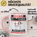 Tonmeister Tasse Geschenk für Tonmeister Geburtstag Lustiger Spruch Kaffee-Becher Was Ist Deine Superkraft Rosa Trendation