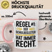 Schulassistenz Wertschätzung Tasse Geschenk Lustige Geschenkidee Spruch Der Schulbegleiter Hat Immer Recht Rosa Trendation