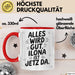 Ilona Tasse Geschenk Alles Ist Gut Ilona Ist Jetz Da Geschenkidee Becher mit Name Rot Trendation