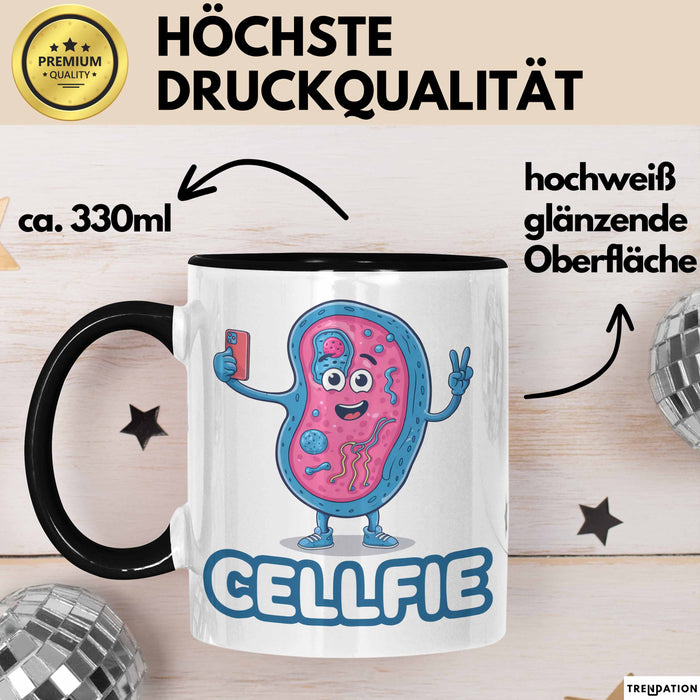 Biologe Tasse Geschenk Cellfie Wissenschaft Geschenkidee Trendation