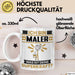 Maler Tasse Geschenk für Maler Geburtstag Lustiger Spruch Kaffee-Becher Was Ist Deine Superkraft Weiß Trendation