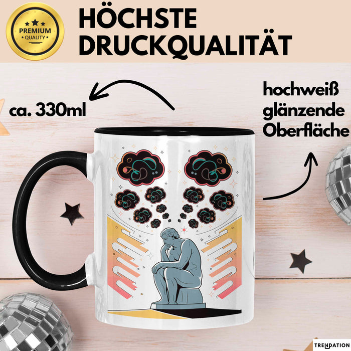 Philosoph Tasse Geschenk Lustige Geschenkidee Spruch Für Tief Denker Trendation