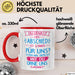 Büroarbeit Kollege Tasse Geschenk Lustige Geschenkidee Spruch Du Denkst Der Abschied Ist Schwer Für Uns Rot Trendation