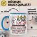 Gitarrenvirtuosin Tasse Geschenk Lustig Abstand Halten Hochleistungs-Gitarrenvirtuosin Mit Drang Zur Perfektion Bei Der Arbeit Blau Trendation