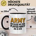 Armeesoldat Streitkräfte Tasse Geschenk Lustige Geschenkidee Spruch Armee Weil Als Kind Niemand Navy Gespielt Hat Trendation