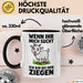Ziegenbauer Ziegen Tier Tasse Geschenk Lustige Geschenkidee Spruch Wenn Ihr Mich Sucht Ich Bin Bei Den Ziegen Trendation