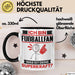 Fußballfan Tasse Geschenk für Fußballfan Geburtstag Lustiger Spruch Kaffee-Becher Was Ist Deine Superkraft Schwarz Trendation