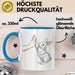 Hasen Papa Mama Tasse Geschenkidee Für Hasen-Liebhaber Und Besitzer Blau Trendation