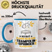 Trampolinspringer Geschenk Tasse So Gut Kann Nur Ein Trampolinspringer Aussehen Geschenkidee Kaffee-Becher Blau Trendation