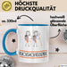 Geschenk für Rucksackreisende Tasse Lustige Geschenkidee Geburtstag Ich Bin Rucksackreisende Ich Darf Das Blau Trendation