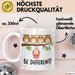 Eule Tierliebhaber Tasse Geschenk Lustige Geschenkidee Spruch Sei Anders Weiß Trendation