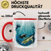 Taucher Tasse Geschenkidee für Tauch Enthusiasten Rot Trendation