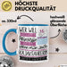 Kajakfahrerin Tasse Geschenk Spruch Wer Will Schon Prinzessin Sein Wenn Man Auch Kajakfahrerin Sein Kann Blau Trendation