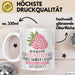 Erdbeeren-Liebhaber Tasse Geschenk Ich Kann Erdbeeren Verschwinden Lassen Was Ist Deine Superkraft Becher Geschenkidee Erdbeeren Kaffee-Becher Weiß Trendation