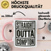 Direkt aus Compton Tasse Geschenk Lustige Geschenkidee Spruch Direkt aus Compton Rosa Trendation
