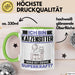 Katzensitter Tasse Geschenk für Katzensitter Geburtstag Lustiger Spruch Kaffee-Becher Was Ist Deine Superkraft Grün Trendation
