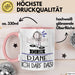 Geschenk für DJane Tasse Lustige Geschenkidee Geburtstag Ich Bin DJane Ich Darf Das Rosa Trendation