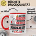 Journalist Geschenk Tasse Lustiger Spruch Erheben Sie Sich Der Journalist Betritt den Raum Rot Trendation