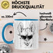 Llama Alpaka Tasse Geschenk Lama Geschenkidee für Lama-Fans Blau Trendation
