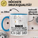 Geschenk für Pferderennen-Enthusiastin Tasse Lustige Geschenkidee Geburtstag Ich Bin Pferderennen-Enthusiastin Ich Darf Das Blau Trendation