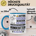 Hundesitter Geschenk Tasse Lustiger Spruch Erheben Sie Sich Der Hundesitter Betritt den Raum Blau Trendation