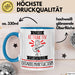 Gitarrenvirtuosin Tasse Geschenk Becher Stark Attraktiv Furchtlos Gitarrenvirtuosin Lustige Geschenkidee Blau Trendation