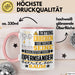 Opernsänger Geschenk Tasse Lustiger Spruch Erheben Sie Sich Der Opernsänger Betritt den Raum Rosa Trendation