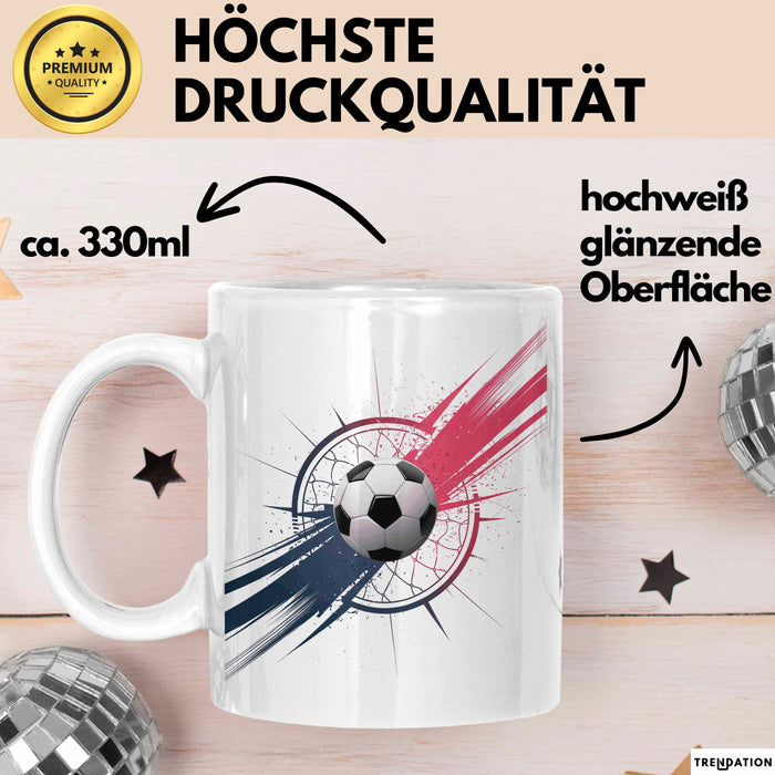 Fußballspieler Tasse Geschenk Lustige Geschenkidee Spruch Für Fußball Fans Weiß Trendation