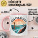 Francisco Kalifornien USA Tasse Geschenk Lustige Geschenkidee Spruch Rosa Trendation