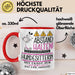 Hundesitterin Tasse Geschenk Lustig Abstand Halten Hochleistungs-Hundesitterin Mit Drang Zur Perfektion Bei Der Arbeit Rot Trendation