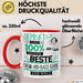 Beste Drum-and-Bass-DJane Der Welt Tasse Geschenk für Eine Drum-and-Bass-DJane Geprüft Und Sicher Geschenkidee Geburtstag Weihnachten Rot Trendation