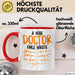 Arzt Tasse Geschenk Lustige Geschenkidee Spruch Ein Weiser Arzt Schrieb Einmal Rot Trendation