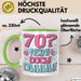 70er Geburtstag Geschenk Männer Frauen 70 Nein Doch Ohhhh Lustiger Spruch Geschenkidee Kaffee-Becher Grün Trendation