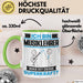 Musiklehrer Tasse Geschenk für Musiklehrer Geburtstag Lustiger Spruch Kaffee-Becher Was Ist Deine Superkraft Grün Trendation