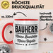 Bauarbeiter Tasse Geschenk Lustige Geschenkidee Spruch Bauherr Meine Baustelle Meine Regeln Rot Trendation