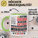 Musikberater Geschenk Tasse Lustiger Spruch Erheben Sie Sich Der Musikberater Betritt den Raum Grün Trendation