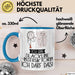 Geschenk für Slackline-Instruktorin Tasse Lustige Geschenkidee Geburtstag Ich Bin Slackline-Instruktorin Ich Darf Das Blau Trendation