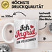 Ingrid Tasse Geschenk Ich Bin Vollkommen Ingrid Geschenkidee Geburtstag Weiß Trendation