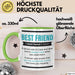 Tasse Geschenk Best Friend Definition Lustiger Spruch Becher Grün Trendation