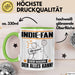 Indie-Fan Tasse Geschenk für Indie-Fan Der Mann Der Alles Kann Geschenkidee zum Geburtstag Grün Trendation