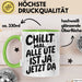 Ute Tasse Geschenk Chillt Mal Alle Ute Ist Ja Jetzt Da Geschenkidee Becher mit Name Grün Trendation
