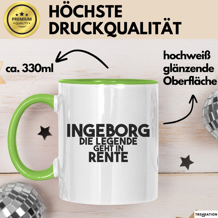 Ingeborg Tasse Ingeborg – Die Legende Geht In Rente Geschenk