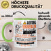Tonstudio-Besitzerin Tasse Geschenk Lustiger Spruch Bitte Erheben Sie Sich Seine Majestät Die Tonstudio-Besitzerin Betritt Den Raum Grün Trendation