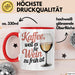 Kaffee Weintrinker Tasse Geschenk Lustige Geschenkidee Weil Es für Wein Zu Früh Ist Rot Trendation