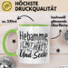 Hebamme Tasse Geschenk Hebamme Mit Herz Und Seele Grün Trendation