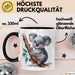 Koala Tierliebhaber Tasse Geschenk Lustige Geschenkidee Spruch Schwarz Trendation