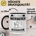 Mathematiker Tasse Geschenk für Mathematiker Geburtstag Lustiger Spruch Kaffee-Becher Was Ist Deine Superkraft Schwarz Trendation