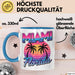 Miami Florida USA Tasse Geschenk Lustige Geschenkidee Spruch Blau Trendation
