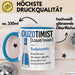 Grieche Tasse Geschenk Ouzotimist Geschenkidee Ouzo-Liebhaber Kaffee-Becher Blau Trendation